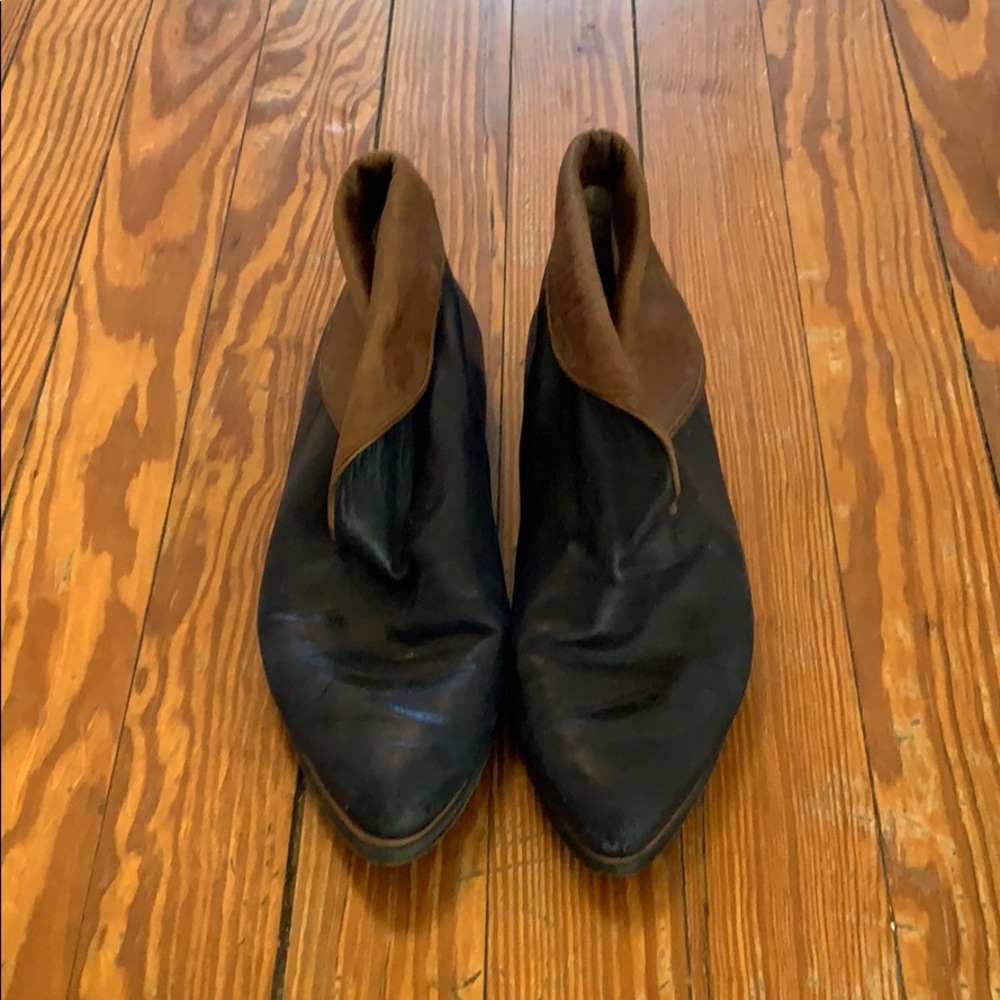Italian leather booties